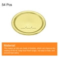 thumbnail image 3 of Uxcell Canning Lids, 54pack  Tinplate Mason Jar Lid, Regular Mouth with Date Leak Proof Fits Storage Cover (Gold), 3 of 6