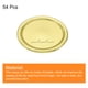thumbnail image 3 of Tapa de Conservación Uxcell, paquete de 54, tapa de lata para frascos Mason, boca regular con fecha a prueba de fugas, se ajusta como tapa de almacenamiento (dorado), 3 of 6