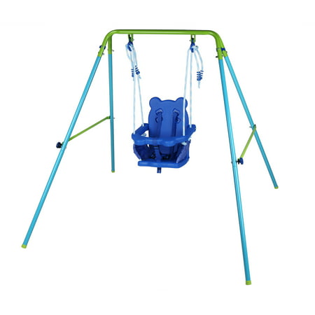 Folding Toddler Baby Swing With Seat Kids Best Gift Garden Yard Play Toy (Best Value Swing Set)