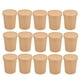 thumbnail image 1 of 50 vasos desechables de 12 oz para sopa caliente, gruesos, de papel kraft resistente al aceite, con tapas (50 vasos de papel + 50 tapas de papel), 1 of 6