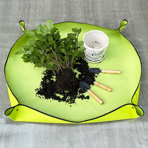 Macetas Trasplante Esteras Cambio impermeable Suelo Riego Almohadillas Tela de jardín