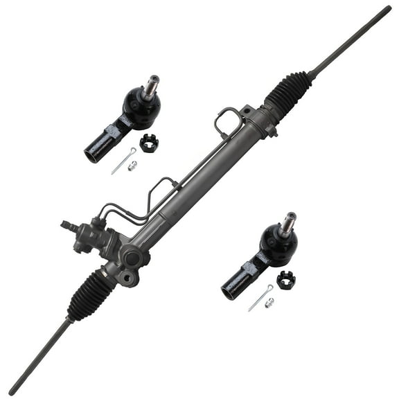 Detroit Axle Complete Power Steering Rack & Pinion Assembly   All 4 Inner & Outer Tie Rod Ends- Lifetime Warranty