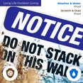 thumbnail image 4 of Do Not Stack On This Wall Sign, OSHA Notice Sign, 24x36 Corrugated Plastic, 4 of 7