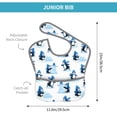 thumbnail image 4 of Susaid Penguin Winter Fun Print Bibs for Babies Toddlers Adjustable Waterproof Free Soft Durable Bibs for eating with Large Pocket Food Catcher, 4 of 8