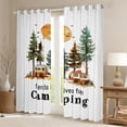thumbnail image 2 of Erosebridal Retro Camper RV Print Curtains Pack of 2 (42x84 Each),Happy Camping Theme Curtains Blackout For Camping Lover, 2 of 7