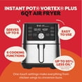 thumbnail image 2 of 6QT VORTEX Plus Air Fryer, 6-in-1, Air Fry, Broil, Dehydrate, Crisp, Roast, Reheat, Bake, Dishwasher-Safe Airfryer basket, from the Makers of , Stainless Steel, 2 of 8