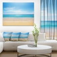 thumbnail image 2 of Designart Mer bleue calme et ciel Art mural sur toile, 2 of 4