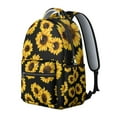 thumbnail image 3 of Sunflower and Butterfly Design School Backpack for Students Durable and Adjustable Strap Backpack with Artistic Yellow Floral Pattern, 3 of 6