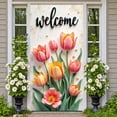 thumbnail image 3 of Colorful Floral Live Happy Banner Vibrant Bird Floral Display Butterfly Accent Spring Inspired Bird Backdrop for Home Decoration Garden Party Photo Shoot, 3 of 9