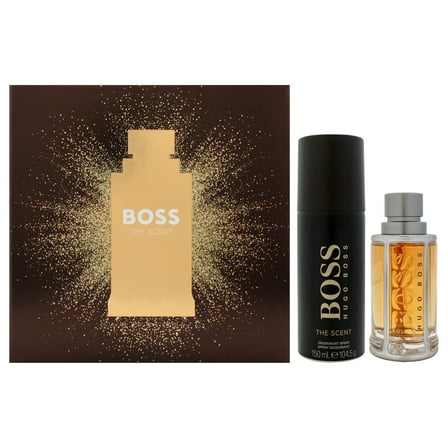 Boss The Scent by Hugo Boss for Men - 2 Pc Gift Set 1.6oz EDT Spray, 5oz Deodorant Spray
