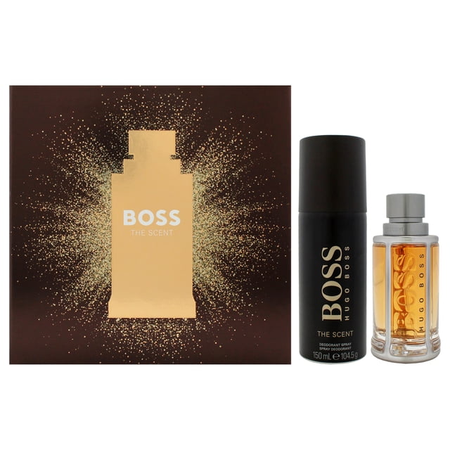 Boss The Scent de Hugo Boss para hombre - Set de regalo de 2 piezas: EDT en aerosol de 50 ml y desodorante en aerosol de 140 ml