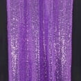 thumbnail image 3 of Efavormart 2 Pack Purple Sequin Photo Backdrop Curtains with Rod Pockets, Seamless Glitter Mesh Photo Background Drapery Panels - 8ftx2ft, 3 of 11
