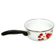 thumbnail image 5 of Enamel Aluminum Saucepan Butter Warmer Milk Boiling Melting Pot Poppies Enamel Saucepan 1.45-qt. (1.4 L) Cookware Soup Pot, 5 of 8