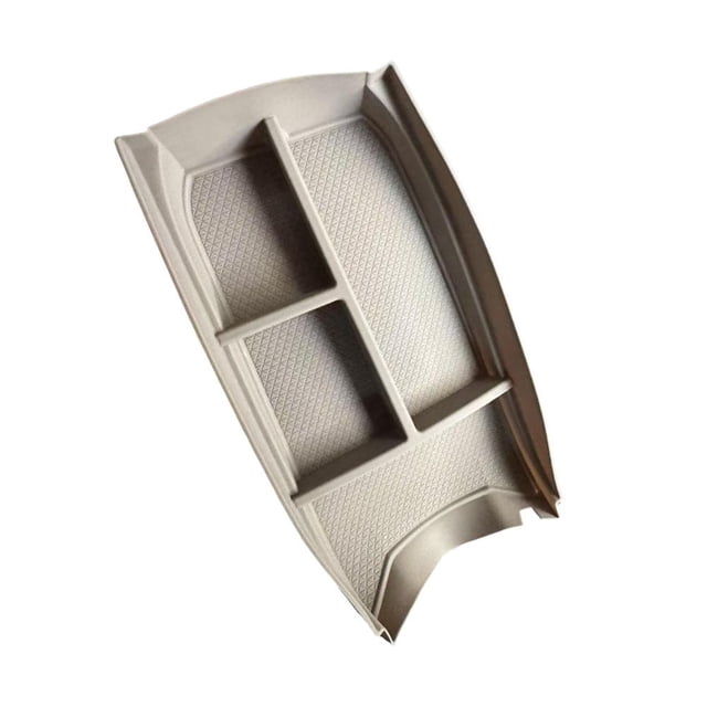 Car Center Console Storage Tray, Precise Fit, Soft Silicone, Double-Layer Partition, Anti-Slip and Dustproof