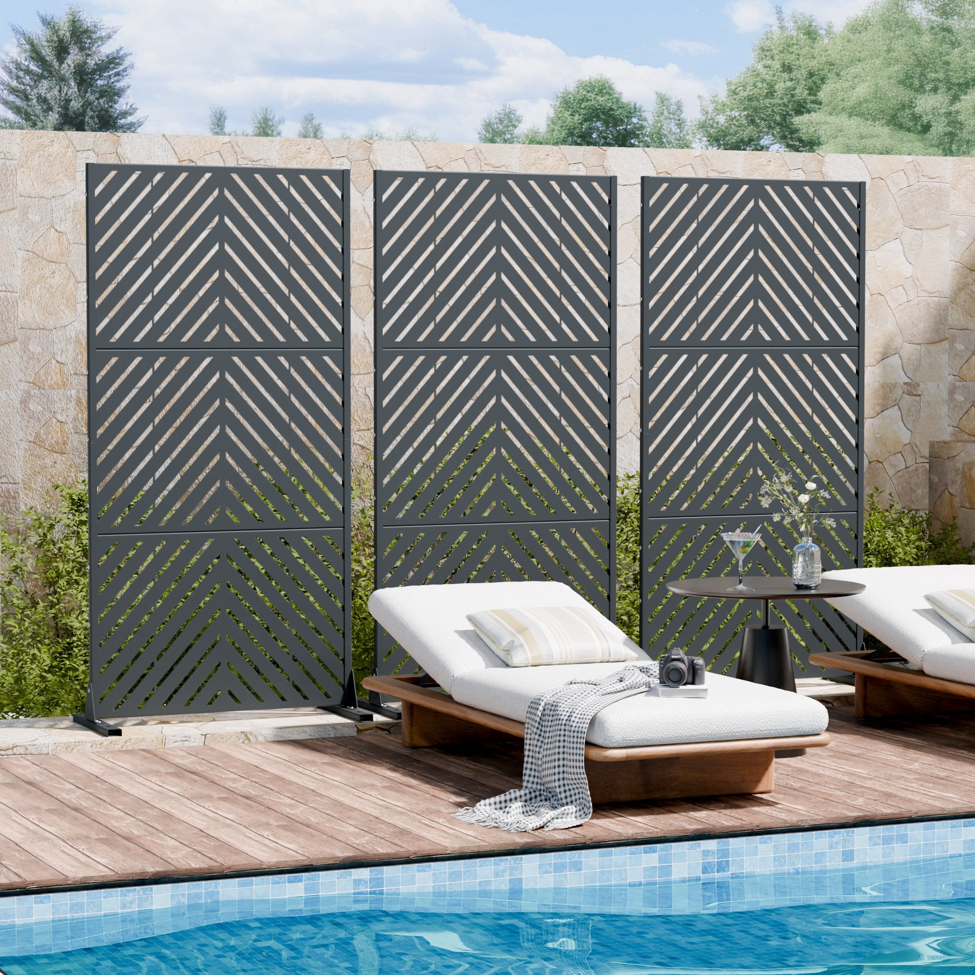 Privacy Metal Screen Fence Panel