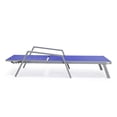 thumbnail image 6 of LeisureMod Marlin Modern Outdoor Chaise Lounge Arm Chair with Grey Powder Coated Aluminum Frame for Patio and Backyard Garden, Set of 2 (Navy Blue), 6 of 12