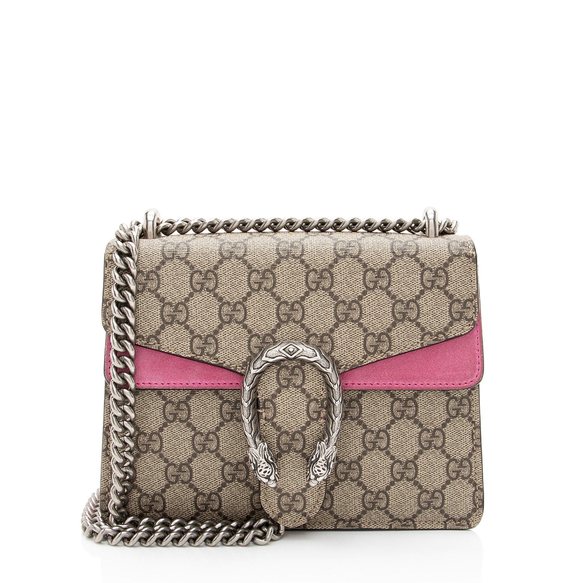 Pre-Owned Gucci GG Supreme Ophidia Tassel Small Shoulder Bag