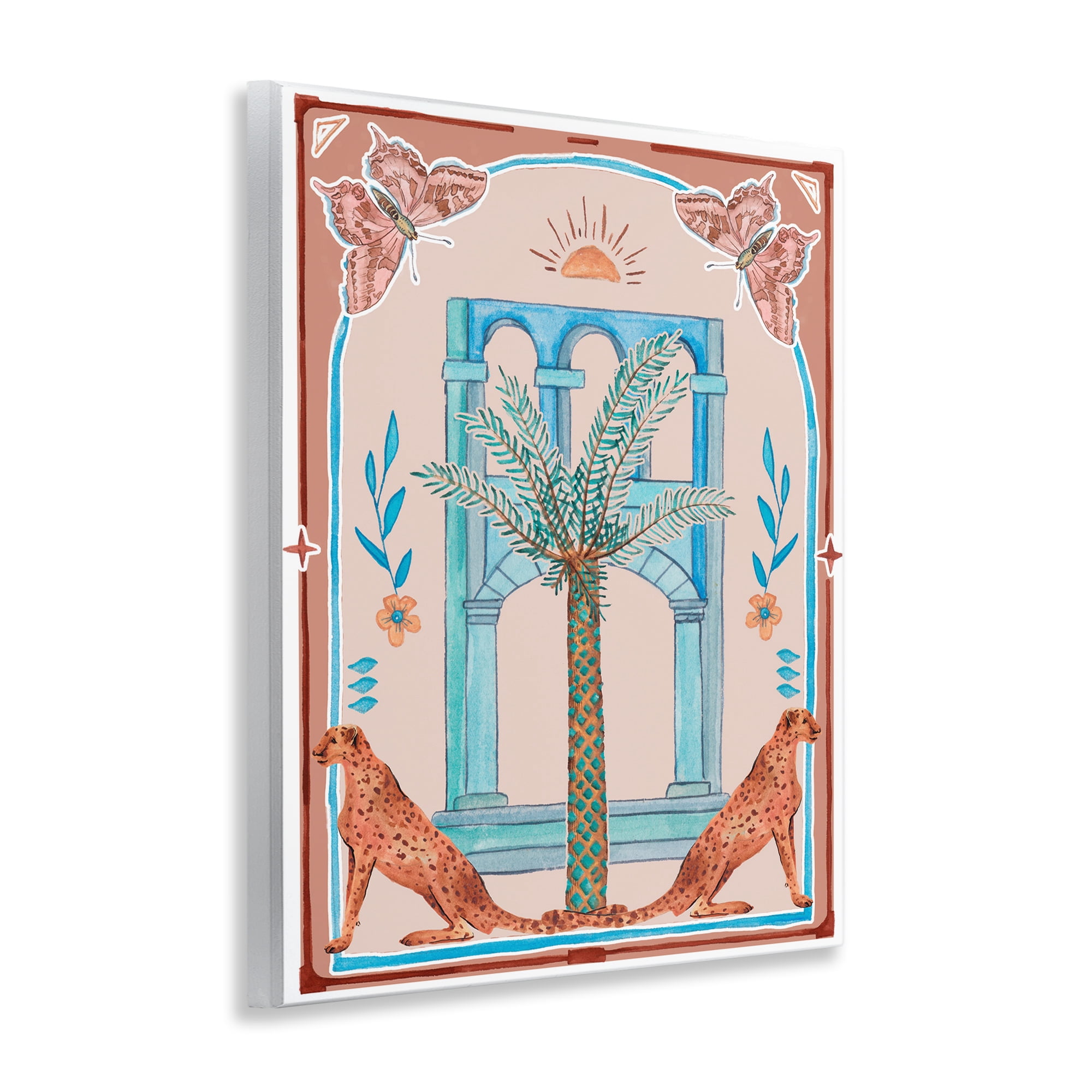 Stupell Industries Traditional Tropics Architecture Animals & Insects Painting Unframed Art Print Wall Art, 11 x 14