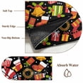 thumbnail image 6 of Area Rugs 2.7'x5', Merry Christmas Carpet for Living Room Bedroom Dining Room, Winter Xmas Stockings Gifts Bells Cartoon Throw Kitchen Rugs Non Slip Washable Rectangle Indoor Outdoor Rugs, 6 of 8