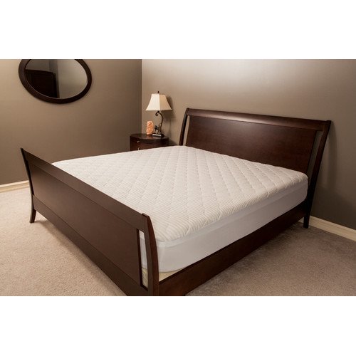 "Deluxe Comfort Damask Stripe Mattress Pad" - Walmart.com