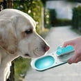 thumbnail image 3 of Portable Pet Food and Water Container Green Glass Design Dog Bottle Feeder for Walking Leakproof Travel Dispenser Outdoor, 3 of 4