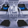 thumbnail image 4 of FH Group Universal Fit Bold Geometric Car Floor Mats with Trimmable Design  - Blue Full Set, 4 of 8