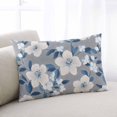 thumbnail image 2 of White Floral Throw Pillow Cover 20 x 36 Inch Decorative Pillow Cover Vintage Pastoral Botanical Flowers Lumbar Pillowcase Seasonal Rectangle Cushion Case for Couch Sofa Bed Living Room, 2 of 7
