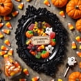 thumbnail image 4 of Werulen Halloween Photography Black Mini Photo Frame, Vintage Baroque Relief Empty Frame Prop, Spooky Display Background for Parties, Decorative Ornate Photo Frame, Gothic Style Picture Frame, 4 of 6