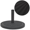 thumbnail image 1 of vidaXL Base de Parasol en Résine Ronde Noire 14 kg, 1 of 4