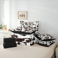 thumbnail image 3 of Manfei Highland Milk Cow Print Bedding Comforter Set 7pcs, Rustic Farmhouse Cattle Queen Bedding Sets, Modern Fashion Ultra Soft Bedroom Decor, 3 of 5