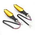 thumbnail image 2 of 2pcs Motorcycle LED Turn Signal Lamp 12‑15V Amber Blue Light Color for Electric Scooters ATVs, 2 of 5