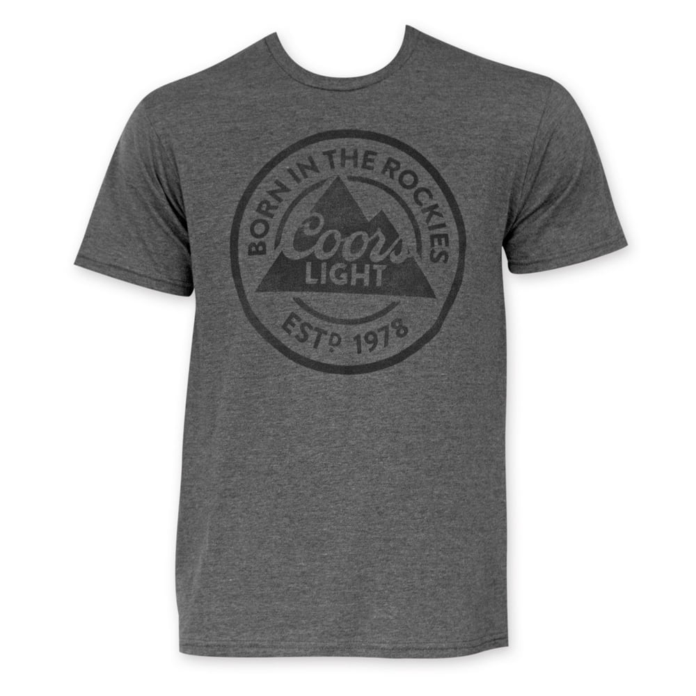 Coors Coors Light Born In The Rockies Gray TShirtMedium Walmart