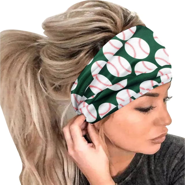 Diadema elástica con estampado de bolas para mujer, 1 bandana para el pelo, pañuelo para la cabeza para mujer