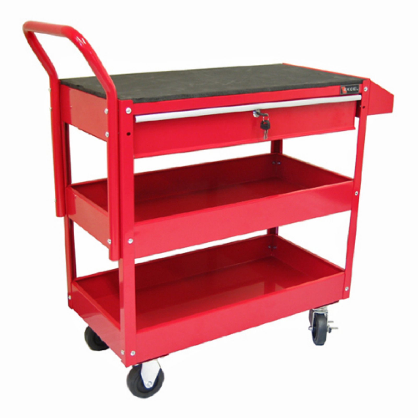 Excel Rubber Top Tool Cart with Drawer