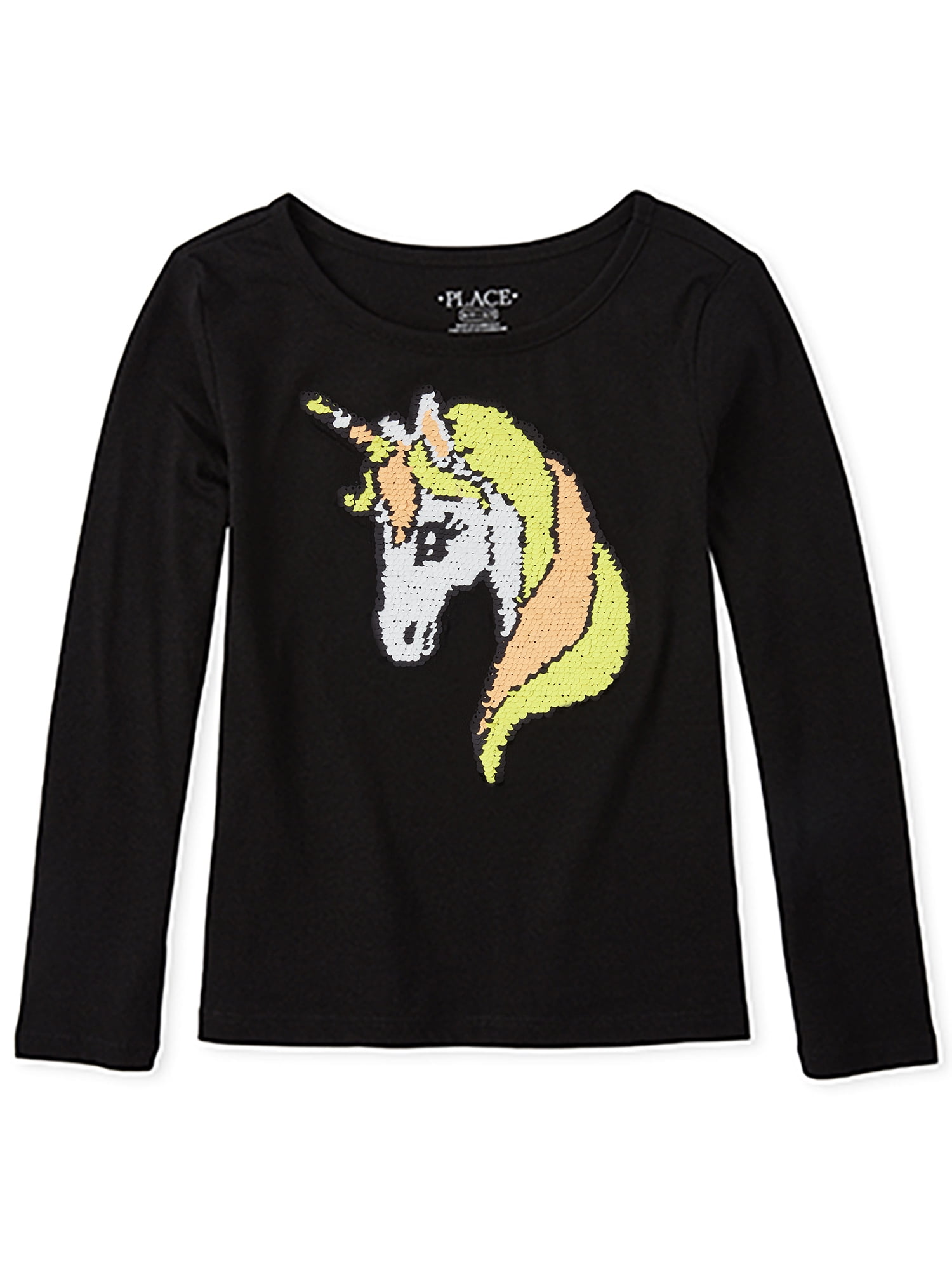 The Childrens Place Big Girls Long Sleeve Graphic Sweater