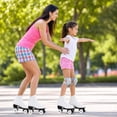 thumbnail image 6 of EONROACOO Teen Kids Skates with Light up Wheels, White Roller Skates for Girls Boys(Youth 5/Women's 5.5/Men 5), 6 of 11