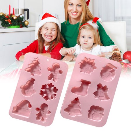 

ADVEN Christmas Silicone Cake Mold Santa s Holiday Class DIY Baking Fondant Mold