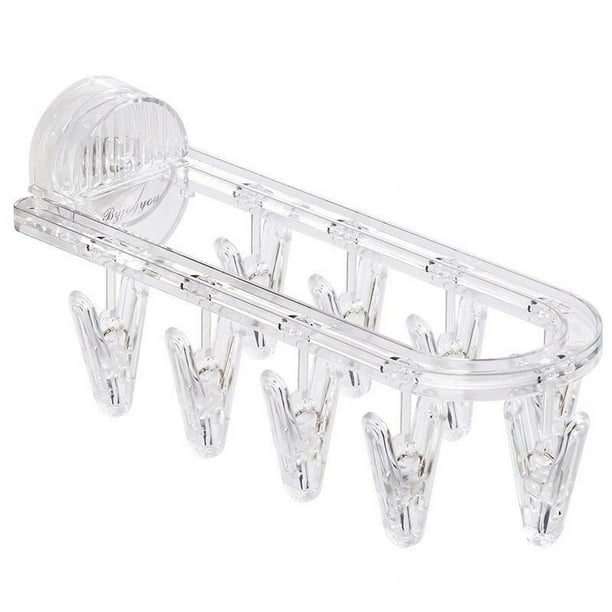 Ganchos para colgar 9 piezas, calcetines, pinzas para ropa, ropa interior, toallas, pinzas de pared, organizador de baño, perchero para colgar ropa.