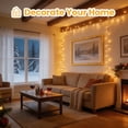 thumbnail image 6 of VOLIVO 196FT Fairy Lights, 600 LEDs Warm White, Copper Wire String Lights with 8 Modes, Plug-in for Garden, Patio, Outdoor Decor, 6 of 7