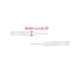 thumbnail image 5 of INSPIRE CHIC Unisex Solid Color Flat 0.4'' Wide Ribbon Shoelaces 2 Pairs 150cm/59.1" White, 5 of 6