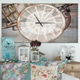 thumbnail image 2 of DesignArt Spanish Wooden Country Carriage Wheel Large Wall Clock, 2 of 2