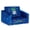 Blue, variant on Gymax 2 in 1 Kids Convertible Sofa Children Flip-out Chair Lounger Couch Sleeper