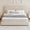 Beige, variant on 4 EVER WINNER Twin Bed Frame with Headboard, Cloud Boucle Upholstered Platform Bed with Wood Slats, Soft Rounded Corners, No Box Spring Required, Non-Slip and Noise-Free, Easy Assembly, Cream