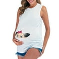 thumbnail image 4 of IROINNID On Sale Nursing Tank for Women Solid Color Print Sleeveless Pregnant Vest Clothe Top,White, 4 of 8