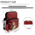 thumbnail image 6 of FUIALDOLG Crossbody Bag Christmas Snowman Art Portable Crossbody Bags for Hiking, Polyester Lightweight Crossbody Purse, 6 of 8
