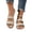 Beige, variant on Samdudou Plus Size Slip On Sandals for Women Double Band Woven Slides Braided Texture Flat Jute Style Sole Minimalist Open Toe Footwear for Vacation