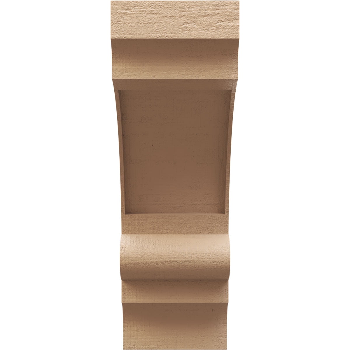 11"W x 22"D x 33"H Classic Diane Rough Cedar Woodgrain TimberThane Corbel, Primed Tan