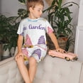 thumbnail image 4 of Balery Watercolor Gnome Garden Conjunto de Pijama Infantil de Manga Corta con Estampado – Ropa de Dormir de Algodón Suave-4X-Large, 4 of 5