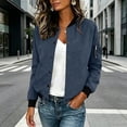 thumbnail image 5 of Diufon Womens Button Front Cropped Jackets Long Sleeve Cargo Tops Casual Outerwear Coat Fall Winter Fashion Barn Jacket, 5 of 6