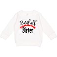 thumbnail image 2 of Inktastic Baseball Sister Toddler Sweatshirt, 2 of 4